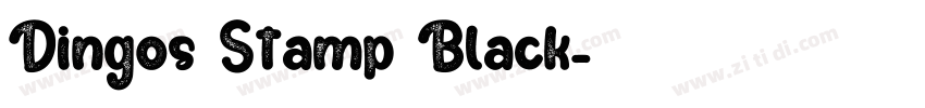 Dingos Stamp Black字体转换